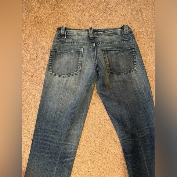 Forever 21 low rise distressed straight leg jeans size 3 - Picture 7 of 10
